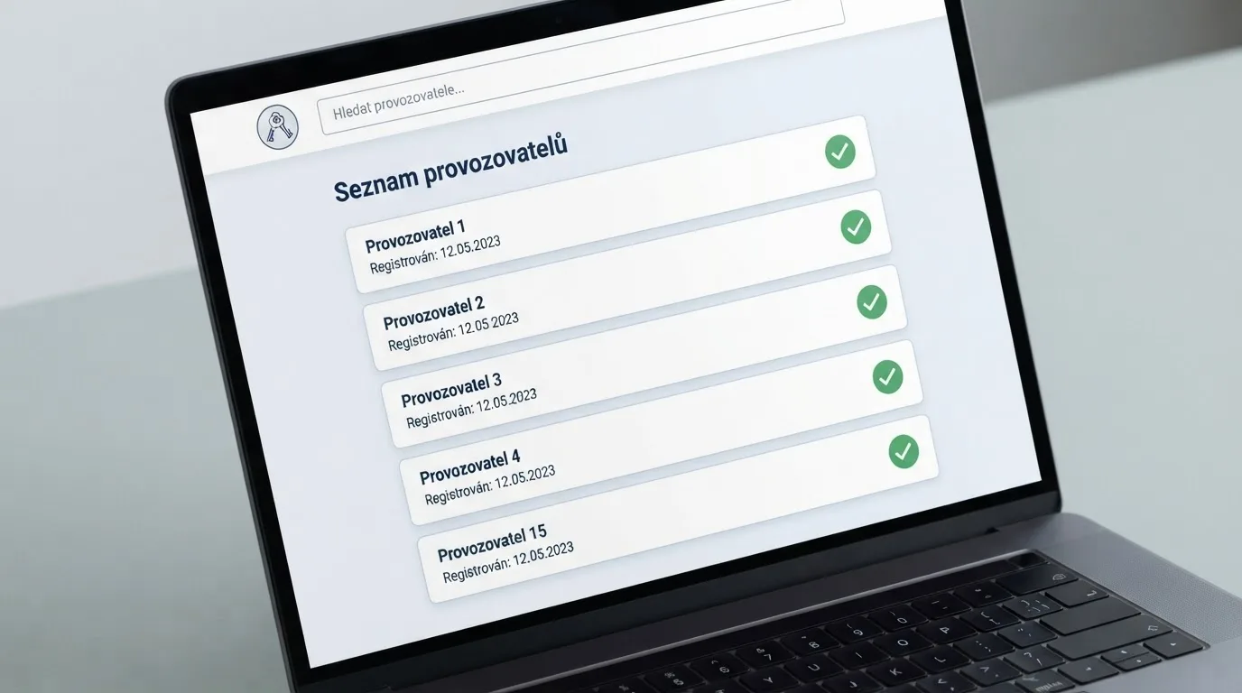 Úřední výpis ze Seznamu provozovatelů hazardních her Ministerstva financí ČR s údaji o držitelích licence